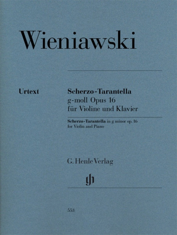 Wieniawski: Scherzo Tarantella Op 16 Violin & Piano