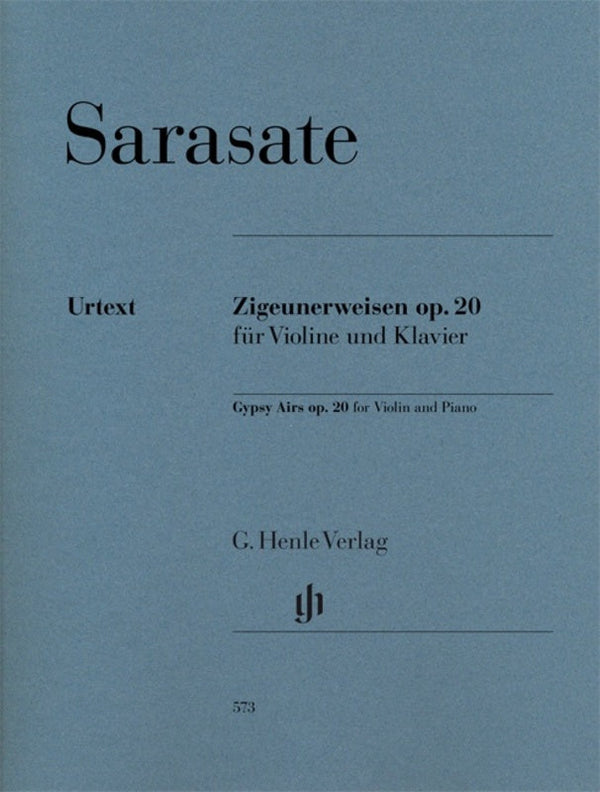 Sarasate: Gypsy Airs Op 20 Violin & Piano