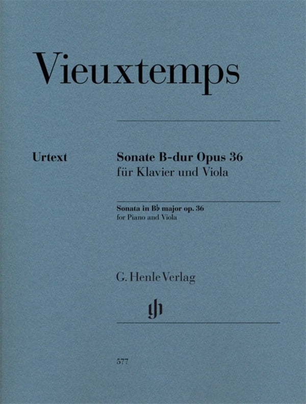 Vieuxtemps: Sonata Op 36 Viola & Piano