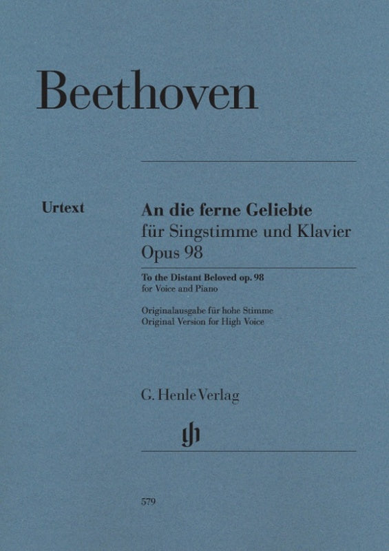 Beethoven: An die ferne Geliebte Op 98 High Voice & Piano