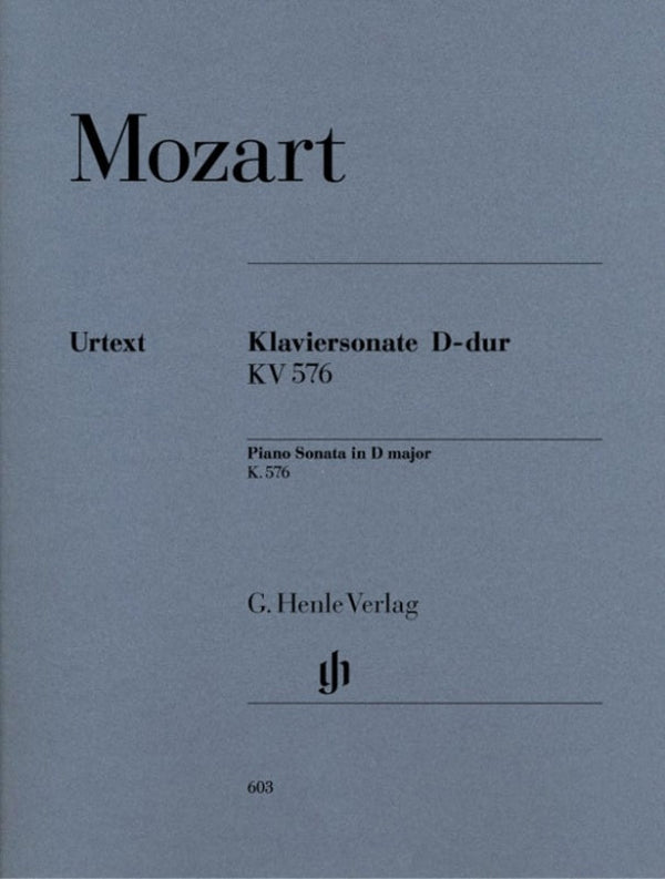 Mozart: Piano Sonata in D Major K 576