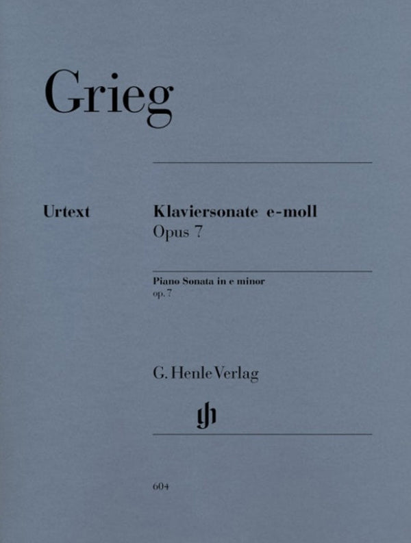 Grieg: Piano Sonata in E Minor Op 7