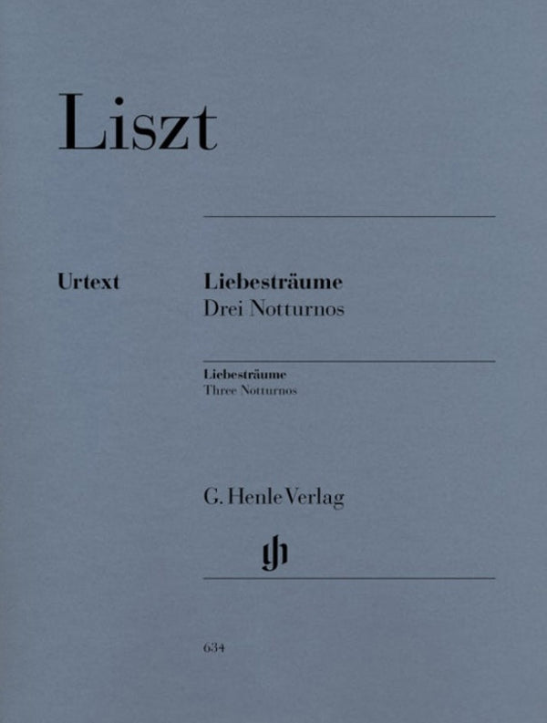 Liszt: Liebestraume 3 Notturnos Piano Solo