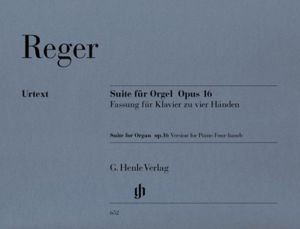 Reger: Suite in E Minor for Organ Op 16 for 1 Piano 4 Hands