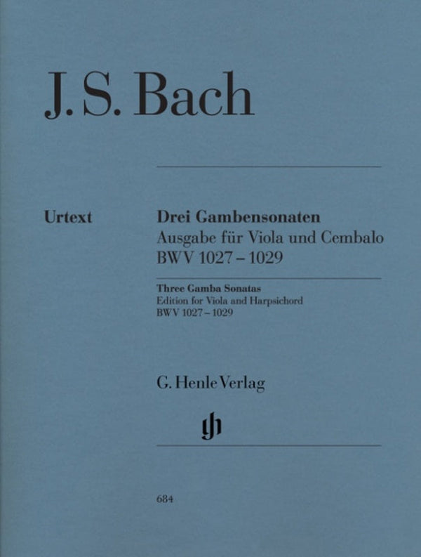 Bach: Viola da Gamba Sonatas BWV 1027-29 Viola Version