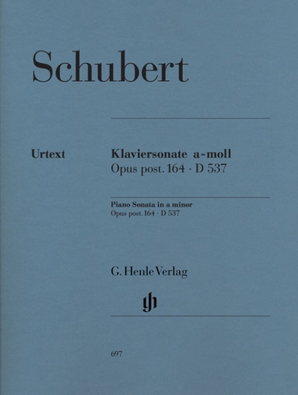 Schubert: Piano Sonata in A Minor Op Post 164 D 537