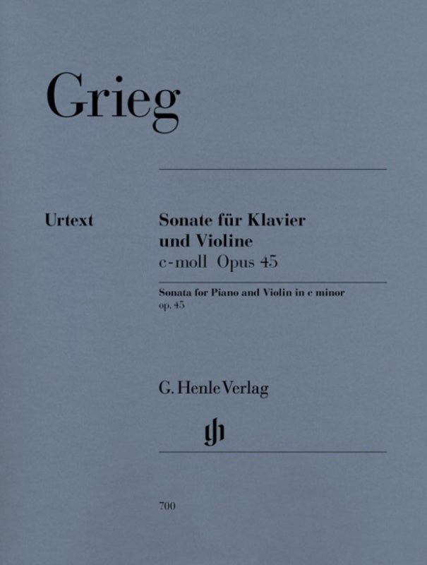 Grieg: Violin Sonata in C Minor Op 45 Violin & Piano