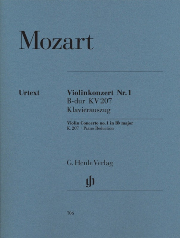 Mozart: Violin Concerto No 1 in B-flat Major K 207 for Violin & Piano