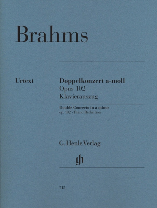 Brahms: Double Concerto in A Minor Op 102 Violin, Cello & Piano