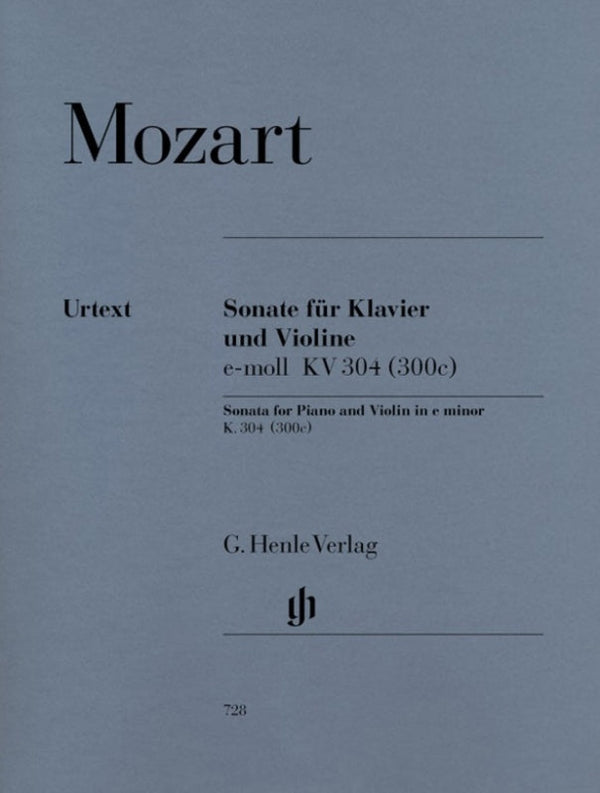 Mozart: Violin Sonata in E Minor K 304 Violin & Piano