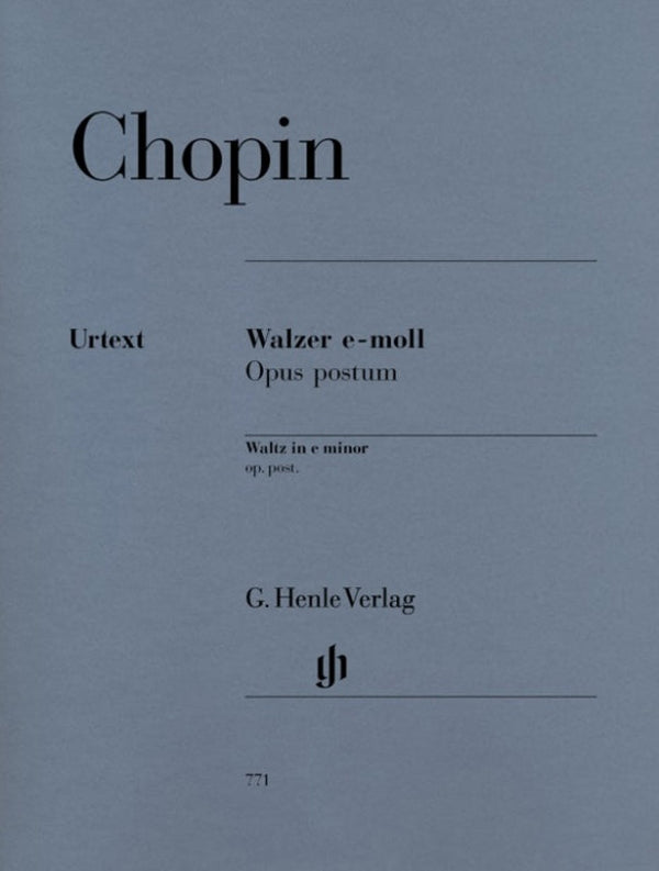 Chopin: Waltz in E Minor Op Post Piano Solo