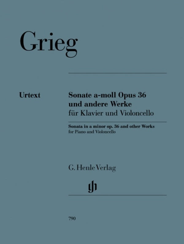 Grieg: Sonata A Minor Op 36 & Other Works Cello & Piano
