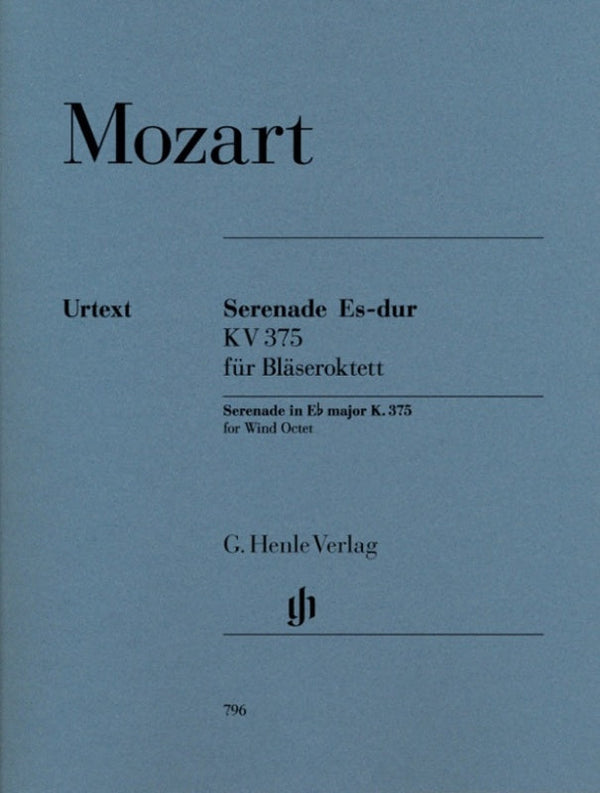 Mozart: Serenade in E-flat Major K 375 Score & Parts
