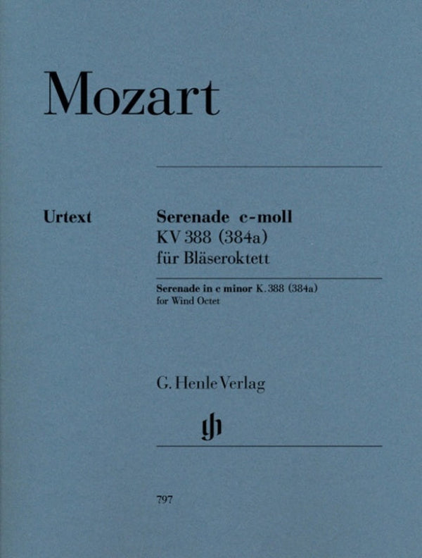 Mozart: Serenade in C Minor K 388 Score & Parts
