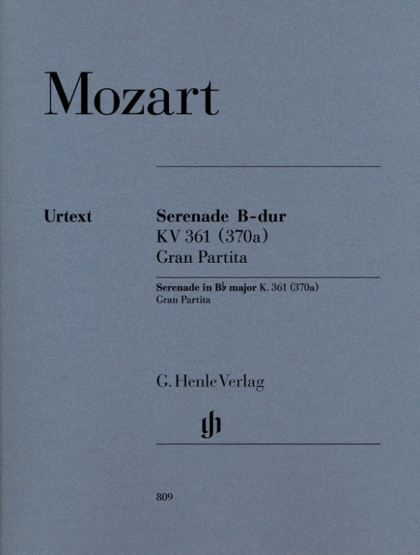 Mozart: Serenade Gran Partita in Bb Major K 361