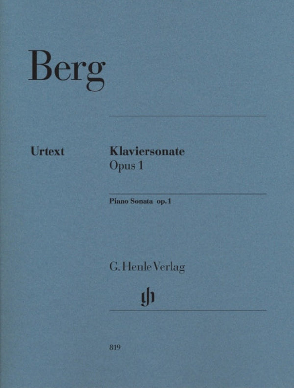 Berg: Piano Sonata Op 1