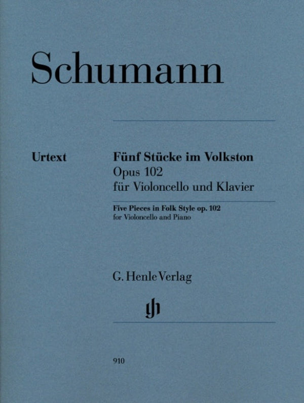 Schumann: Five Pieces in Folk Style Op 102 Cello & Piano