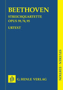 Beethoven: String Quartets Op 59 74 95 Study Score