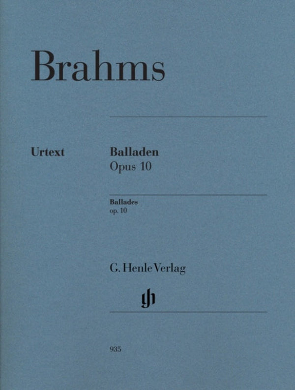 Brahms: Ballades Op 10 Piano Solo