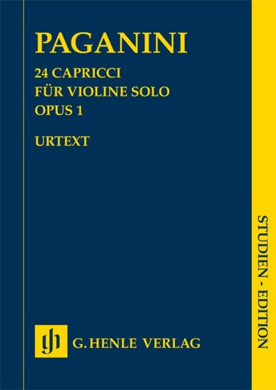 Paganini: 24 Capricci Op 1 Study Score