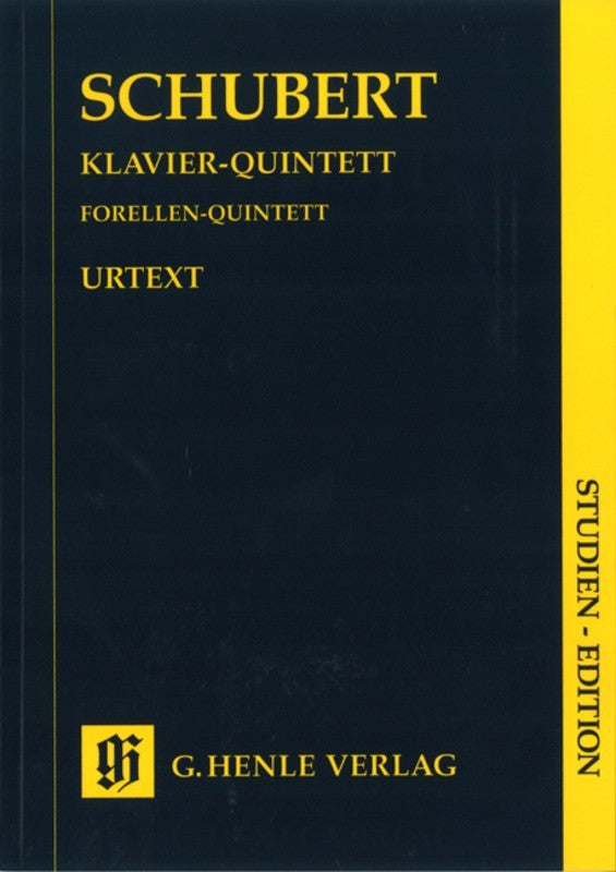 Schubert: Trout Quintet Op Post 114 D 667 Study Score