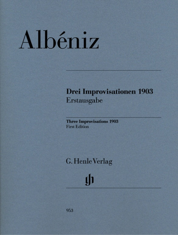 Albeniz: Three Improvisations 1903 Piano Solo