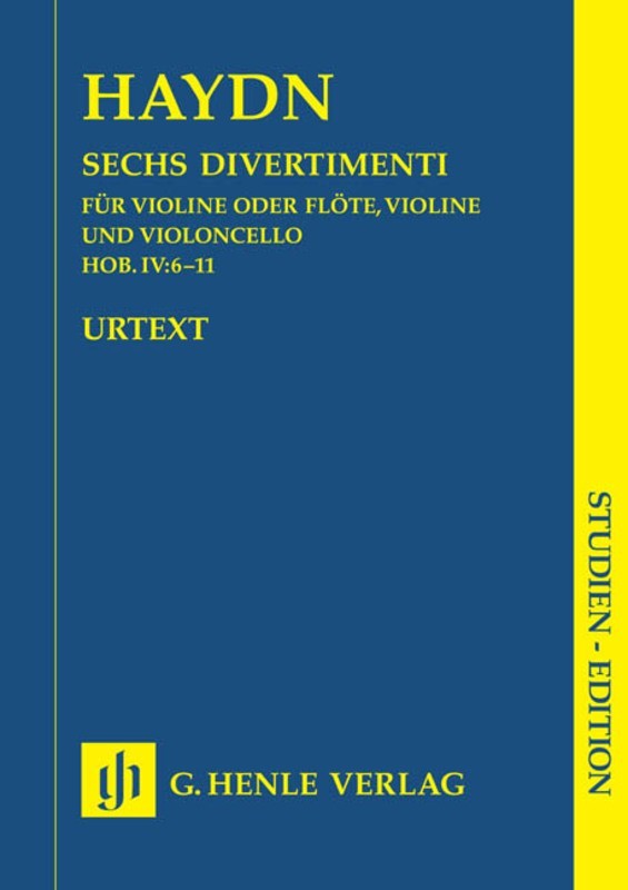 Haydn: Six Divertimenti Hob IV:6-11 Study Score