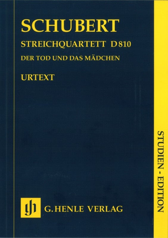 Schubert: String Quartet Death & Maiden D 810 Study Score