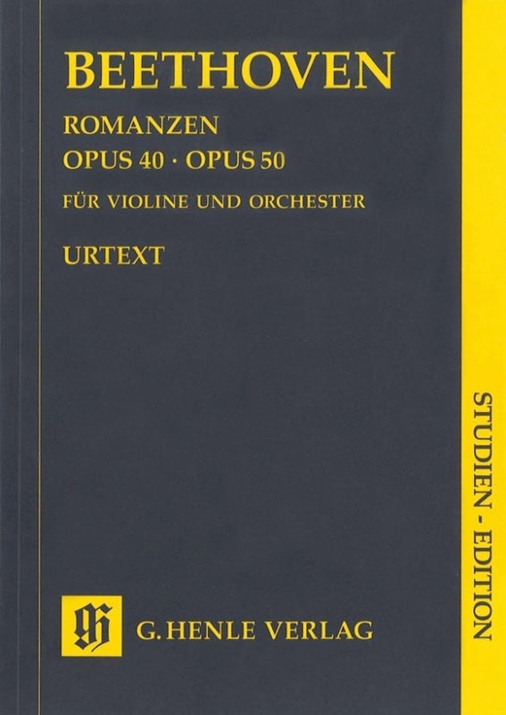 Beethoven: Romances in G & F Major Op 40 & 50 Study Score
