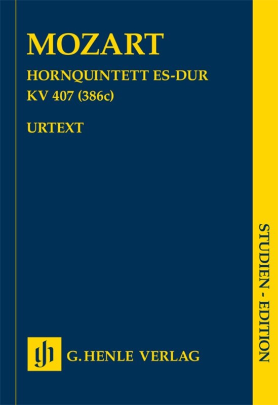 Mozart: Horn Quintet in Eb Major K 407 Study Score