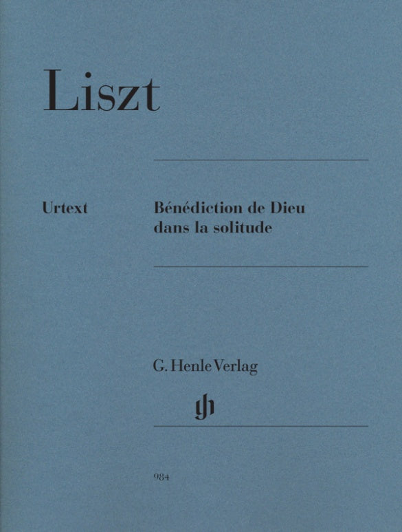 Liszt: Benediction de Dieu dans la solitude Piano Solo