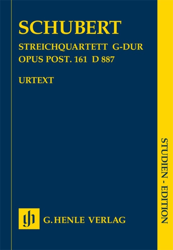 Schubert: String Quartet G Major Op Post D887 Study Score