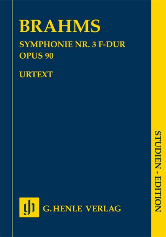 Brahms: Symphony No 3 in F Op 90 Study Score