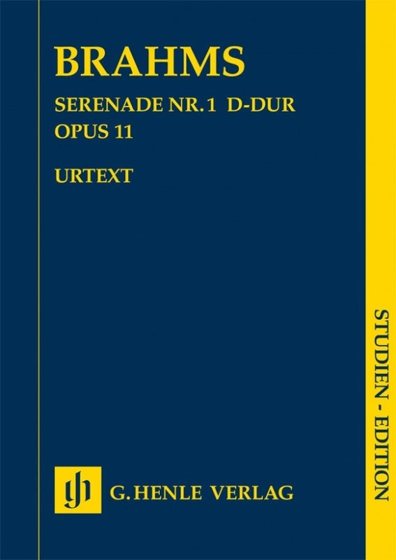 Brahms: Serenade No 1 Op 11 Study Score