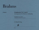 Brahms: Symphonies No 1 & 2 arranged for Piano 4 Hands
