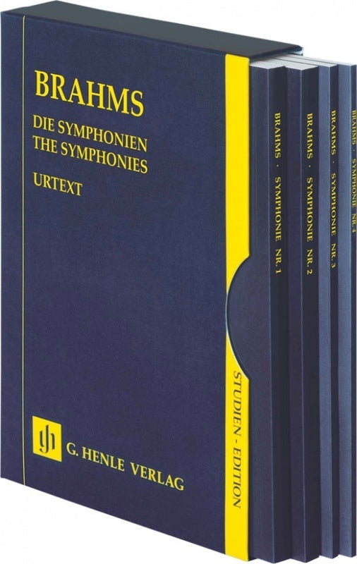 Brahms: Symphonies 4 Volumes in a Slipcase Study Score