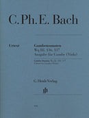 Bach: Gamba Sonatas WQ 88 136 137 Edition for Viola & Piano