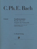 Bach: Gamba Sonatas WQ 88 136 137 Edition for Cello & Piano