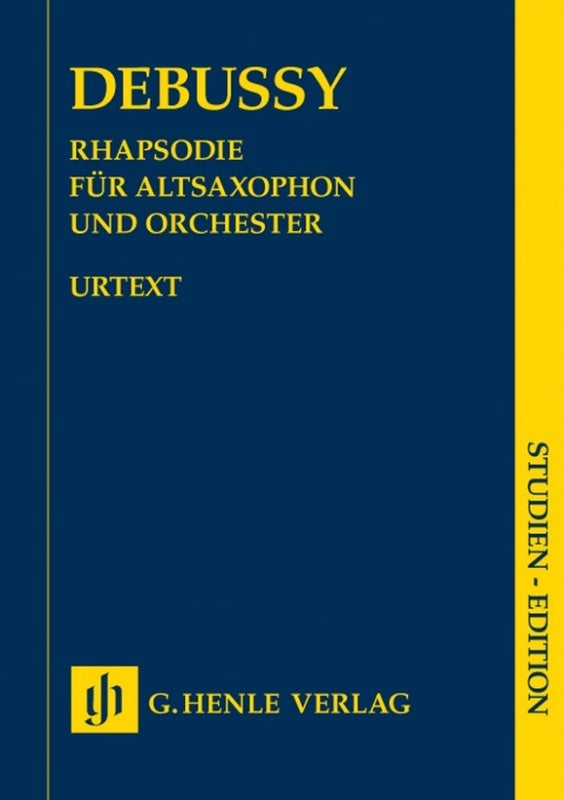 Debussy: Alto Saxophone Rhapsody Study Score