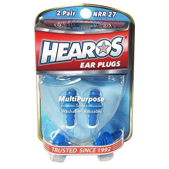Hearos Multi-Purpose Ear Plugs, 2 Pairs + Case