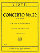 Viotti: Concerto No. 22 in A Minor for Violin and Piano (Cadenzas by Joachim & Ysaye)