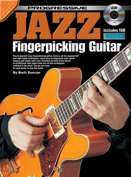 Progressive Jazz Fingerpicking Guitar Method Bk/CD