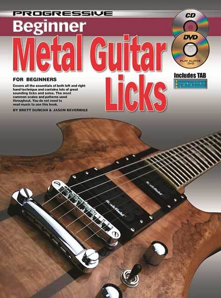 Progressive Beginner Metal Guitar Licks Bk/CD/DVD