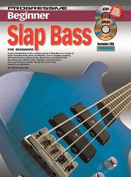 Progressive Beginner Slap Bass Bk/CD/DVD