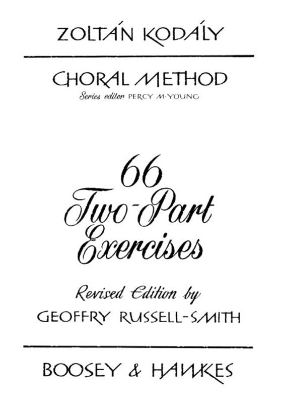 Kodaly: 66 Two-Part Exercises