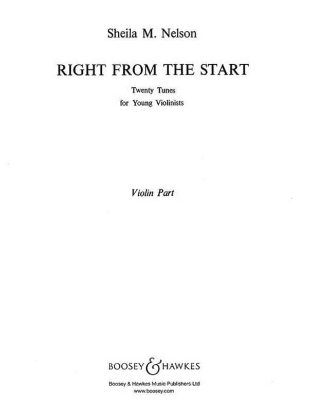 Right From The Start - Violin Part