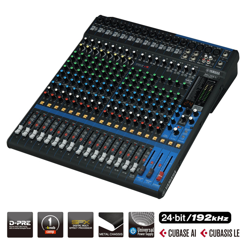 Yamaha MG20XU 20-Channel Mixer with Effects & USB