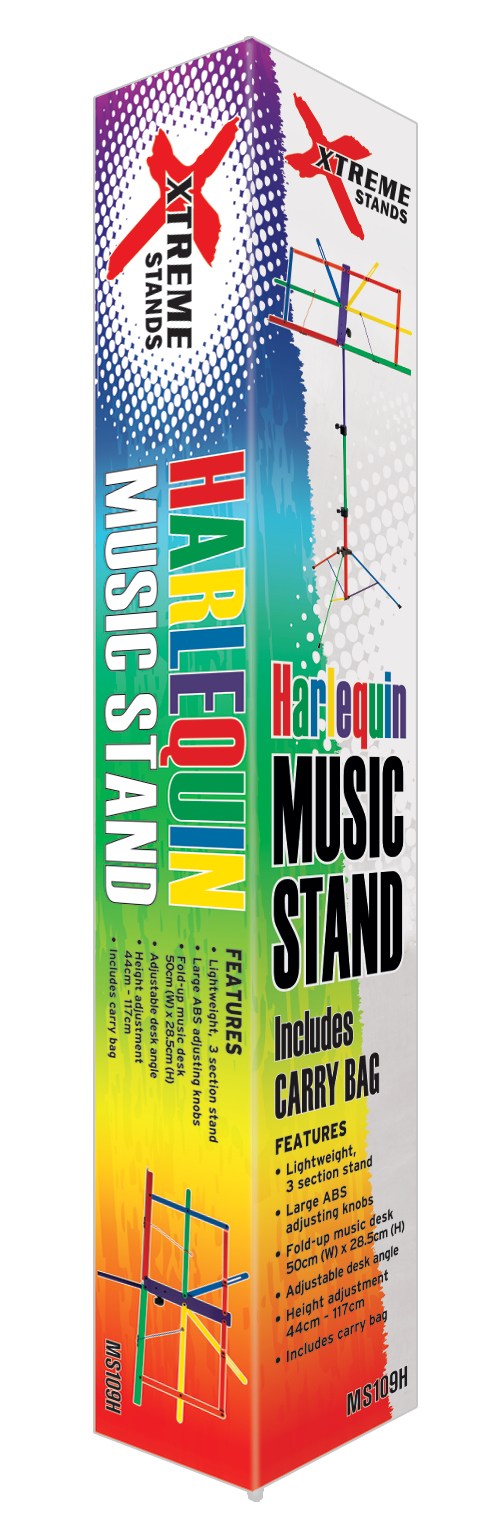 Xtreme Harlequin Music Stand with Bag