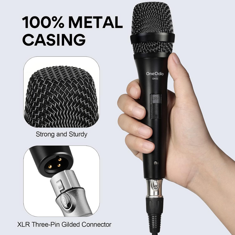 OneOdio ON55 Dynamic Vocal Microphone w/ 5m Lead