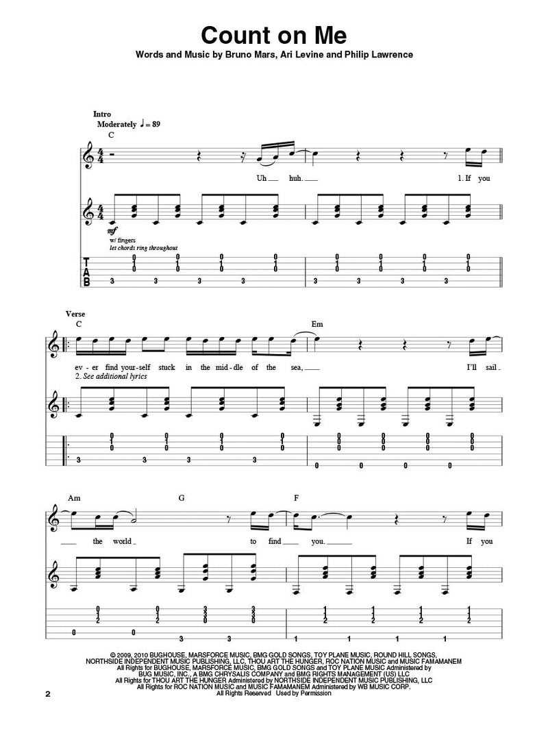 Bruno Mars Guitar Play-Along